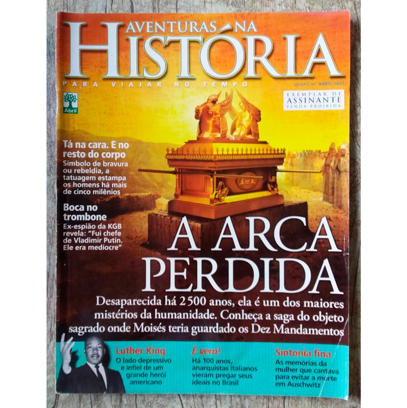 Revista aventuras na história edição 44 abril de 2007, editora abril