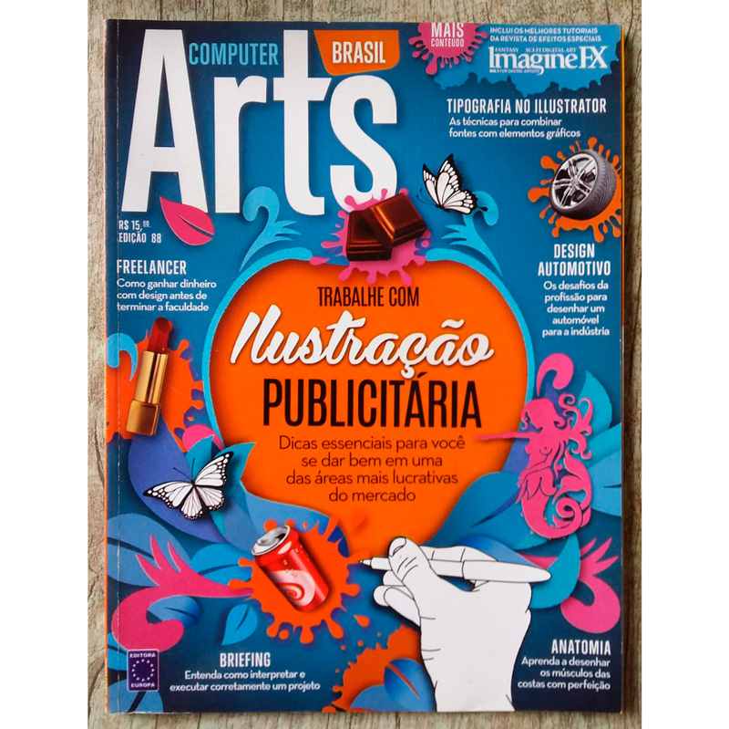 Revista computer arts Brasil edição 88, editora Europa