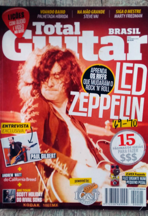 Revista total guitar Brasil 01 setembro de 2014, editora IG&T