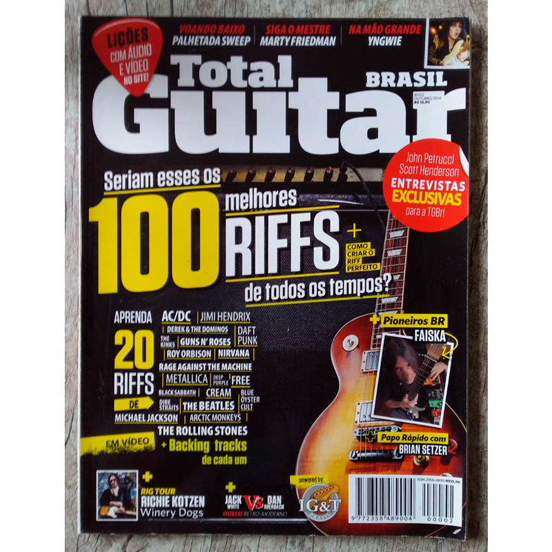 Revista total guitar Brasil 02 outubro de 2014, editora IG&T