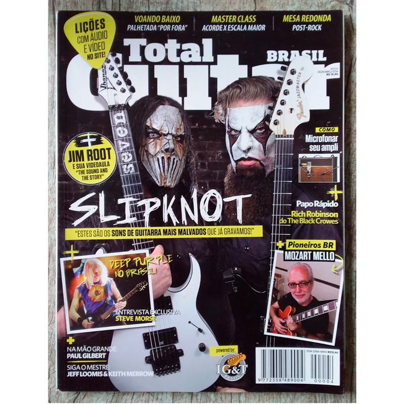 Revista total guitar Brasil 04 dezembro de 2014, editora IG&T