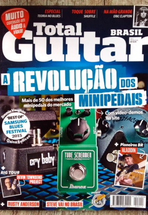 Revista total guitar Brasil edição 11 julho de 2015, editora IG&T