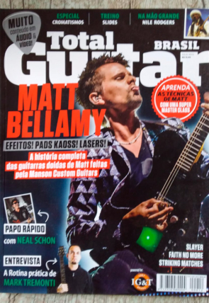 Revista total guitar Brasil edição 12 agosto de 2015, editora IG&T