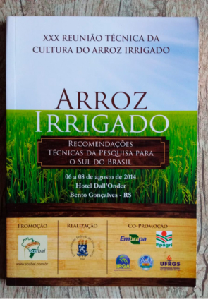 Arroz irrigado, XXX reunião técnica da cultura do arroz irrigado, livro usado