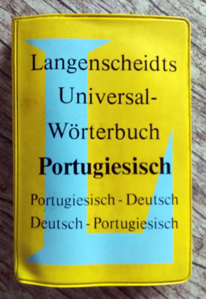 dicionário langenscheidts universal wörterbuch portugiesisch, livro usado