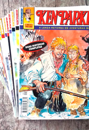 HQ Coleção completa gibi Ken Parker edições 1 ao 18, editora mythos