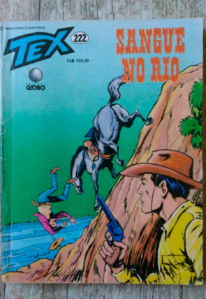 Gibi hq Tex edição 222, sangue no rio, editora globo