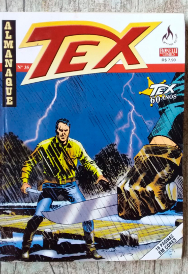 Gibi hq almanaque Tex edição 35, Bonelli comics, editora mythos
