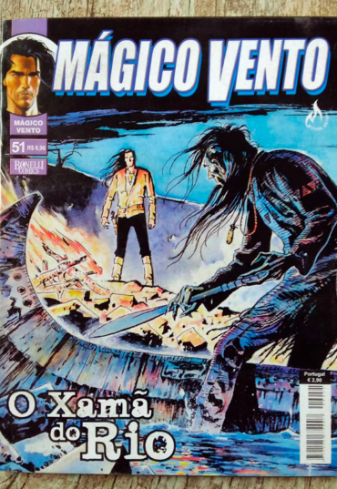 Gibi hq mágico vento edição 51, o xamã do rio, Bonelli comics, editora mythos