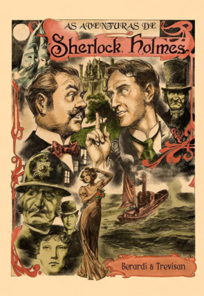 Gibi hq as aventuras de Sherlock Holmes, Giancarlo Berardi e Giorgio Trevisan, editora mythos