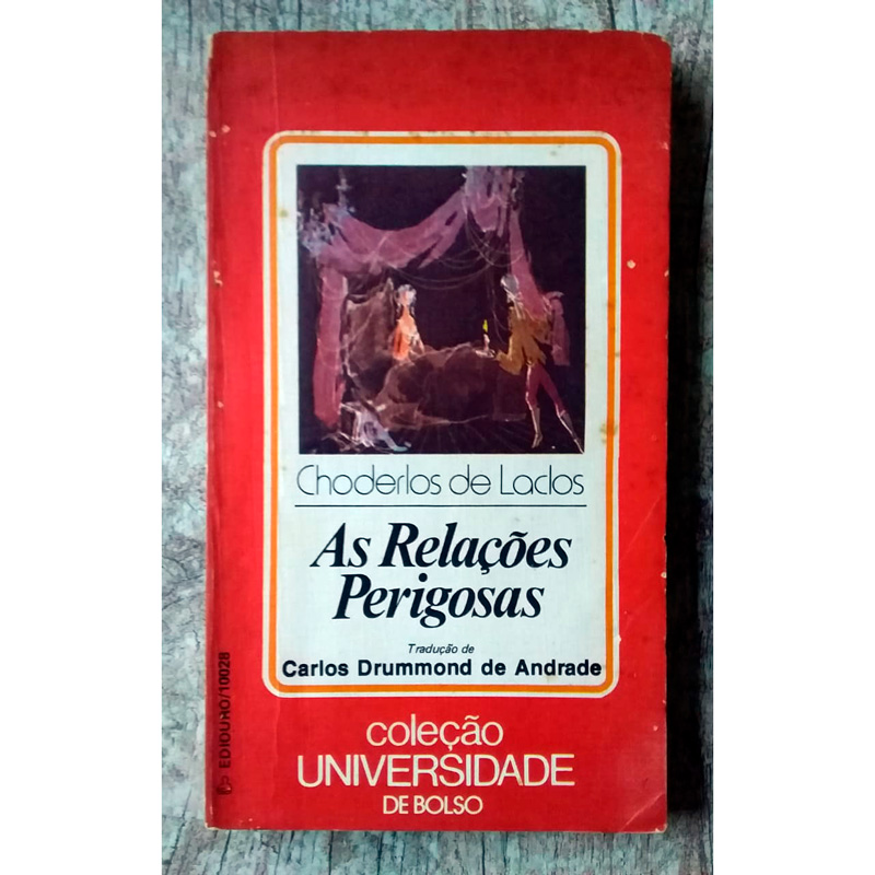 As relações perigosas, Choderlos de Laclos, editora ediouro, livro usado