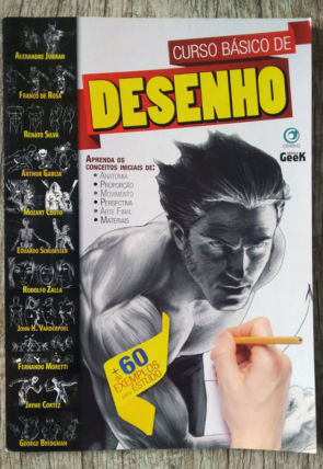 Curso básico de desenho, editora geek, livro usado