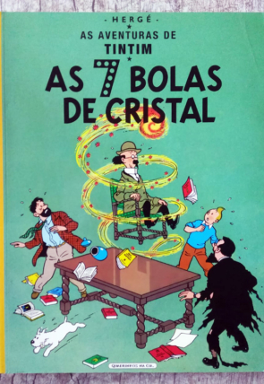 Gibi HQ As aventuras de Tintim, as 7 bolas de cristal, Hergé, editora companhia das letras