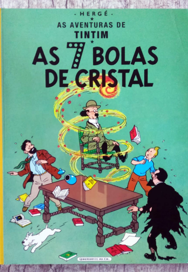 Gibi HQ As aventuras de Tintim, as 7 bolas de cristal, Hergé, editora companhia das letras
