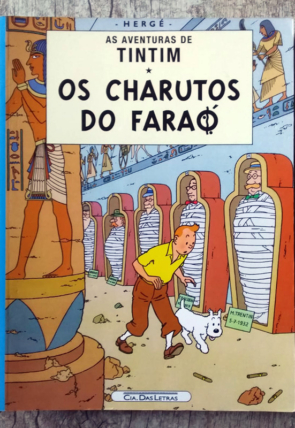 Gibi HQ As aventuras de Tintim, os charutos do faraó, Hergé, editora companhia das letras