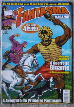 Gibi hq o fantasma magazine edição 1, a origem do espírito que anda, editora ópera graphica, usado