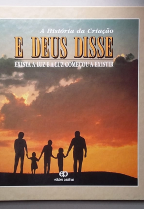 A história da criação e Deus disse exista a luz e a luz começou a existir, editora edições paulinas, livro usado