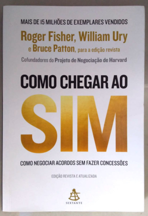 Como chegar ao sim, Roger Fisher, William Ury e Bruce Patton, editora sextante, livro usado