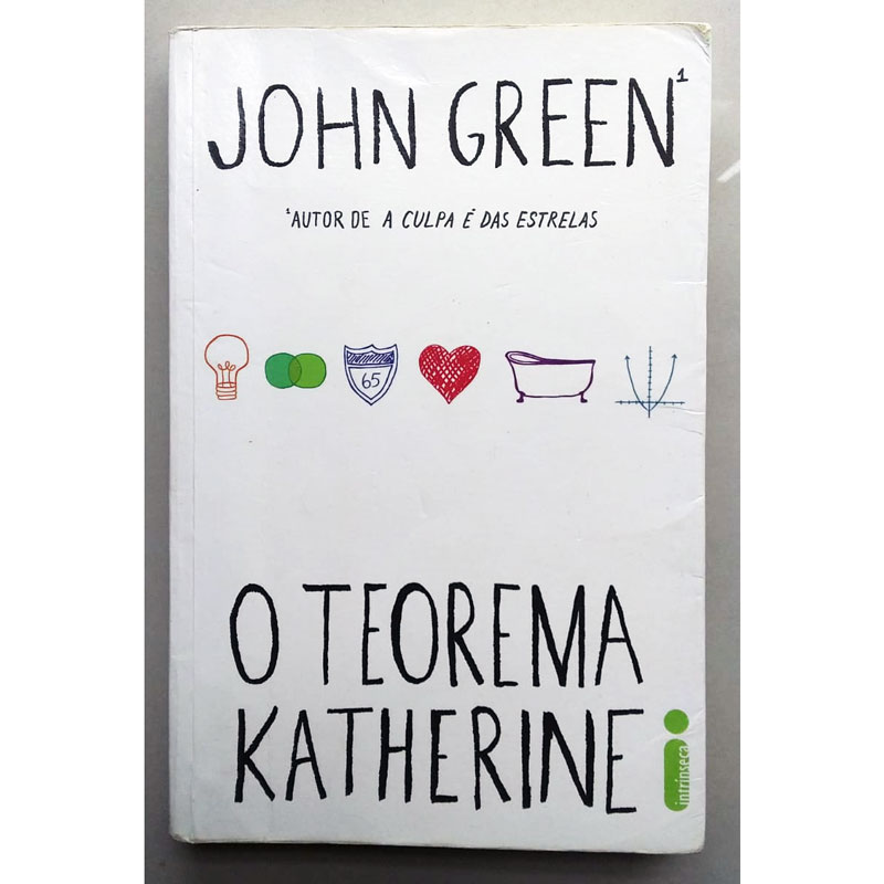 O teorema Katherine, John Green, editora intrínseca, livro usado