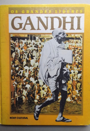 Os grandes líderes, Gandhi, Victor Civita, editora nova cultural, livro usado