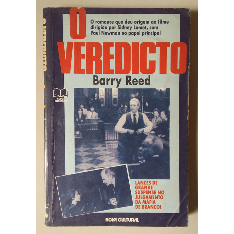 O veredicto, Barry Reed, editora nova cultural, livro usado