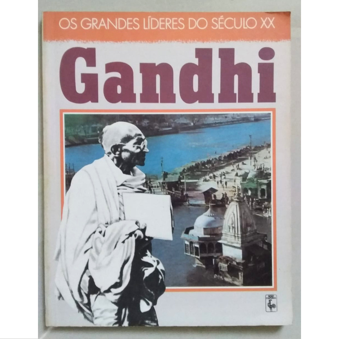 Os grandes líderes do século xx, Gandhi, Catherine Bush, editora nova cultural, livro usado