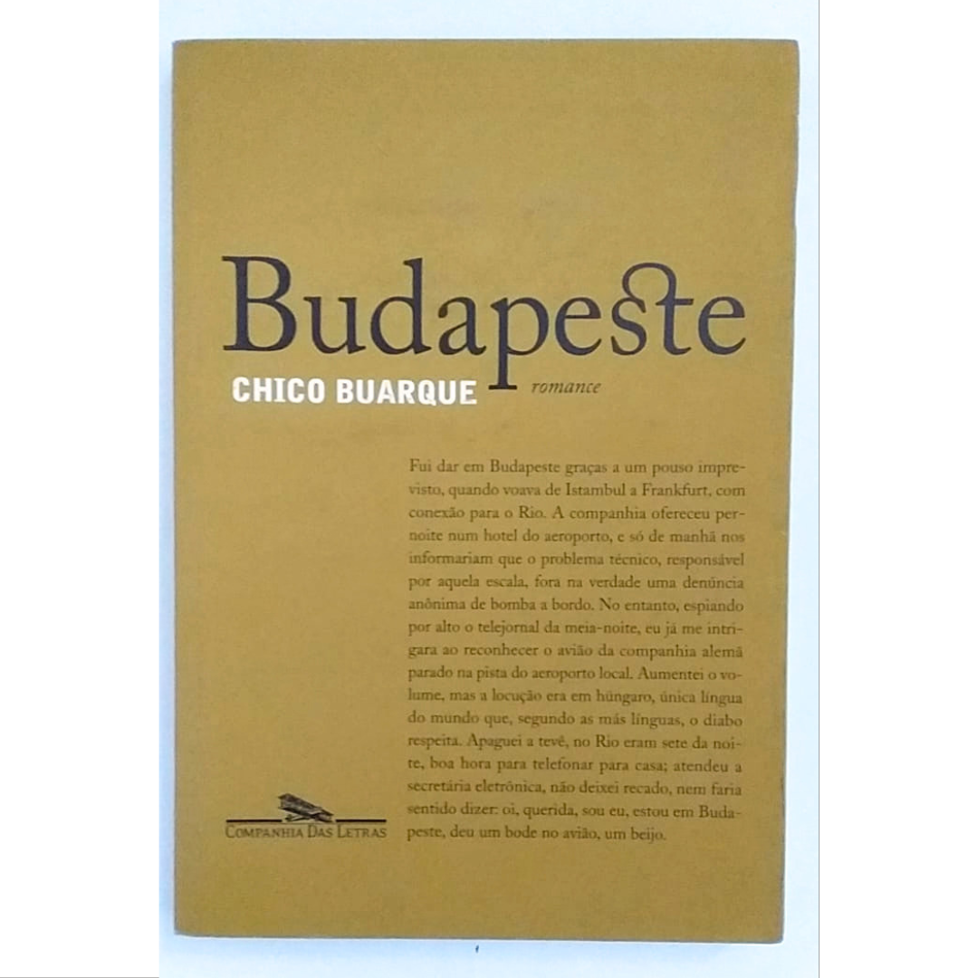 Budapeste, Chico Buarque, editora companhia das letras, livro usado