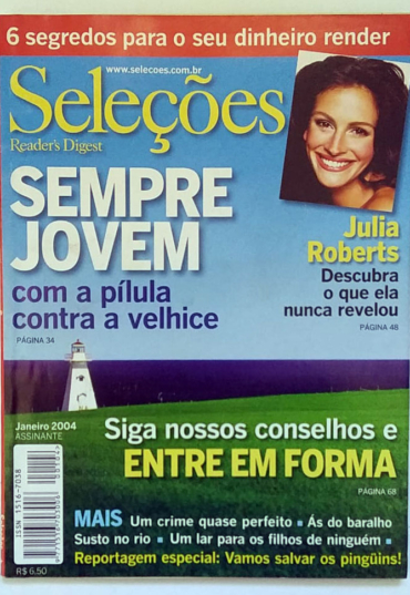 Revista Seleções Reader's Digest edição 104, janeiro de 2004, usada