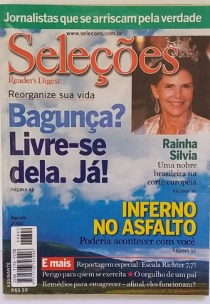 Revista Seleções Reader's Digest edição 802, agosto de 2002, usada
