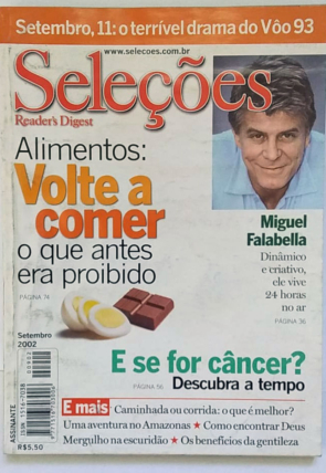 Revista Seleções Reader's Digest edição 902, setembro de 2002, usada