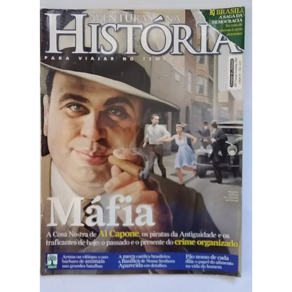 Revista aventuras na história edição 87, máfia, editora abril, usada