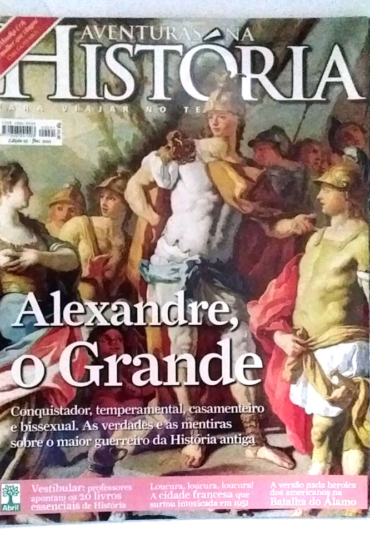 Revista aventuras na história edição 91, Alexandre o grande, editora abril, usada