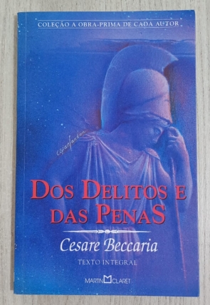 Dos delitos e das penas, Cesare Beccaria, coleção a obra-prima de cada autor, editora Martin Claret, livro usado