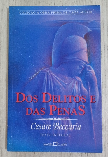 Dos delitos e das penas, Cesare Beccaria, coleção a obra-prima de cada autor, editora Martin Claret, livro usado
