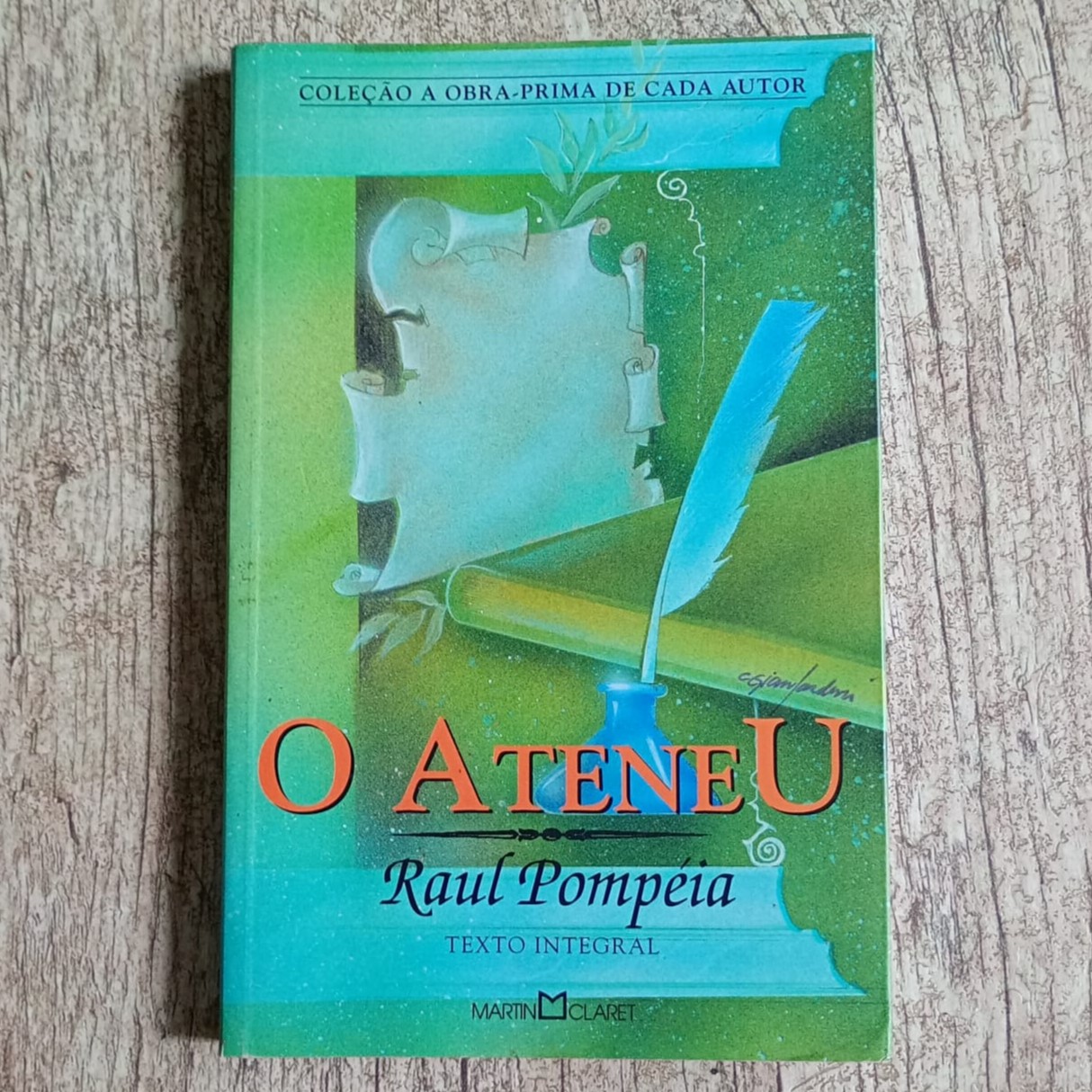 O Ateneu, Raul Pompéia, coleção a obra-prima de cada autor, editora Martin Claret, livro usado