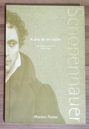 A arte de ter razão, Arthur Schopenhauer, editora Martins Fontes, livro usado