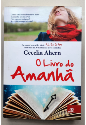 O livro do amanhã, Cecelia Ahern, editora novo conceito, livro usado